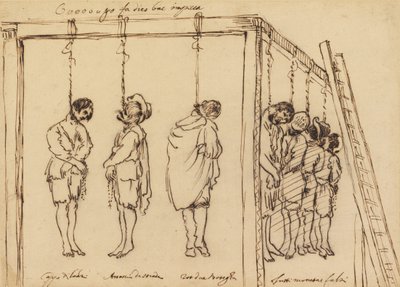 Seven Men on the Gallows by Unknown